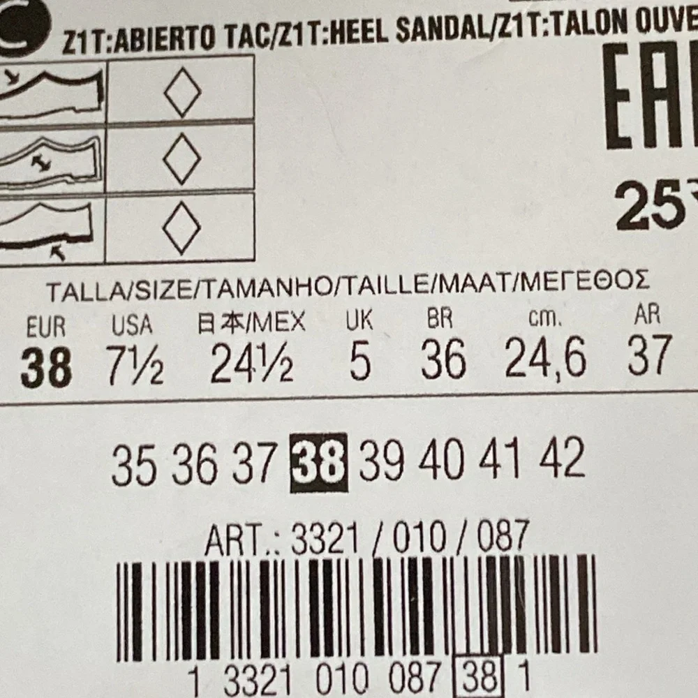 NWT. Zara Transparent Vinyl High Heel Sandals with Rhinestones Details Size 7,5.